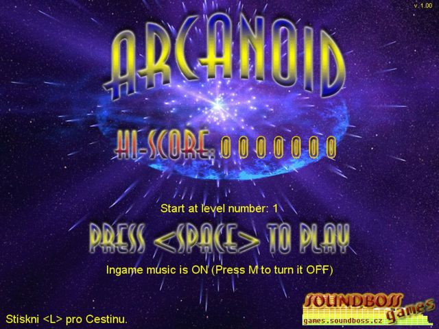 Game cover: Arcanoid