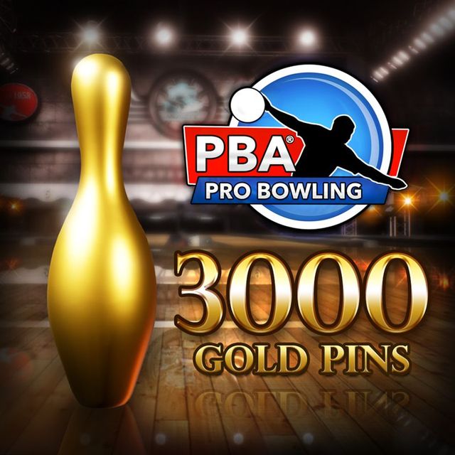 Game cover: PBA Pro Bowling: 3000 Gold Pins