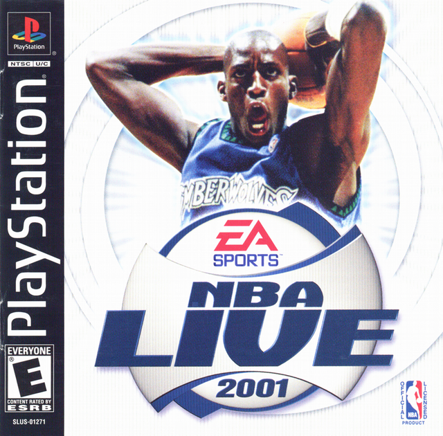 Game cover: NBA Live 2001