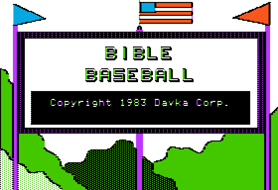 Game cover: Bible Baseball