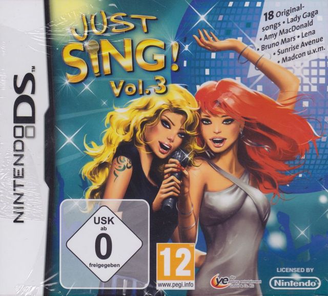 Game cover: Just Sing! Vol. 3