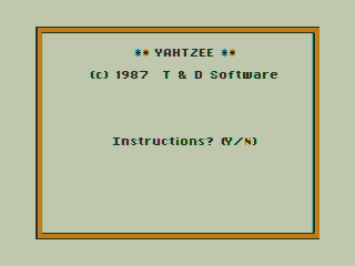 Game cover: Yahtzee