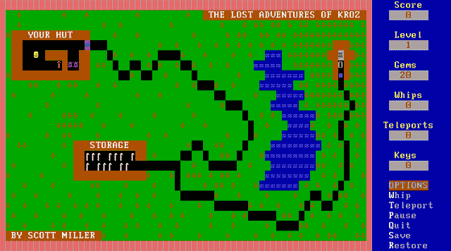 Game cover: Lost Adventures of Kroz