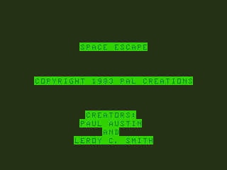 Game cover: Space Escape