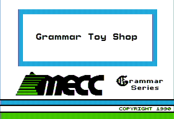 Game cover: Grammar Toy Shop