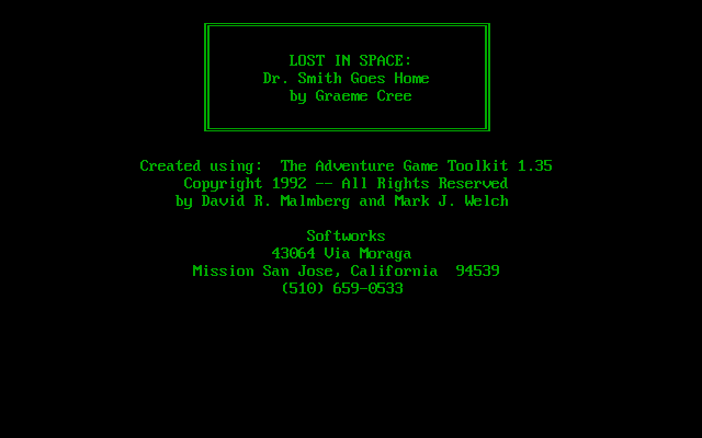 Game cover: Lost in Space: Dr. Smith Goes Home