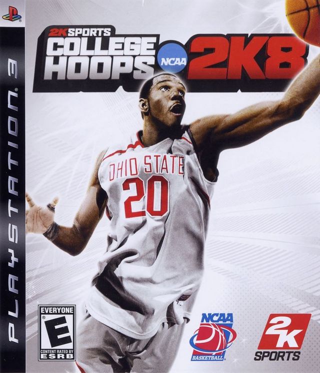 Game cover: College Hoops NCAA 2K8