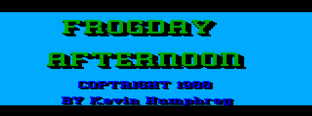 Game cover: Frogday Afternoon