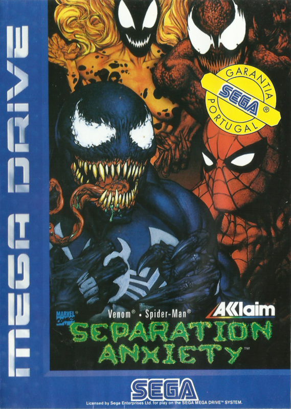 Game cover: Venom • Spider-Man: Separation Anxiety