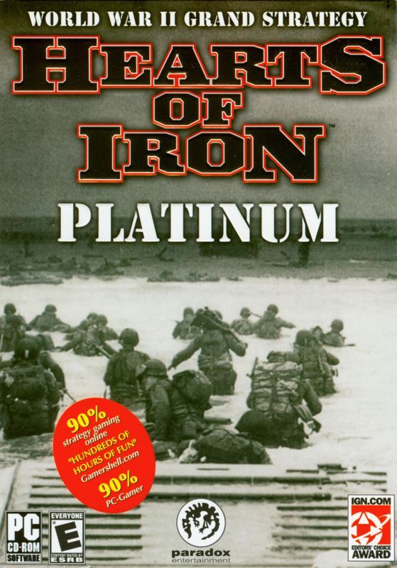 Game cover: Hearts of Iron: Platinum