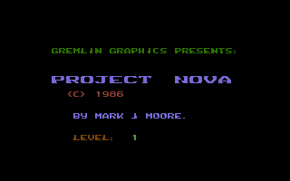 Game cover: Project Nova