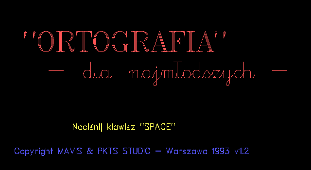 Game cover: Ortografia dla najmłodszych