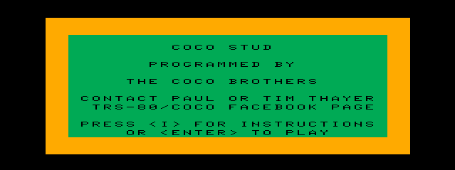 Game cover: CoCo Stud