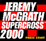 Game cover: Jeremy McGrath Supercross 2000