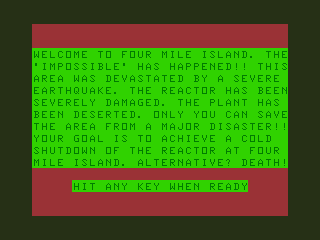 Game cover: 4 Mile Island Adventure