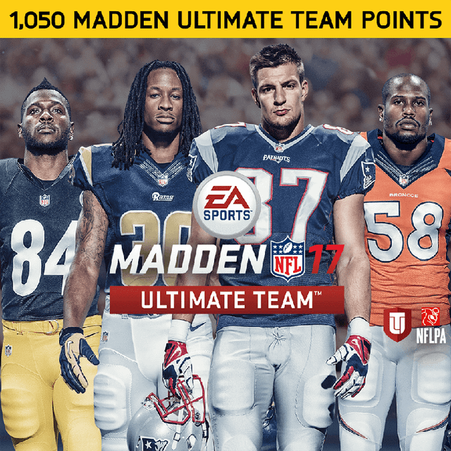 Game cover: Madden NFL 17: 1,050 Madden Ultimate Team Points