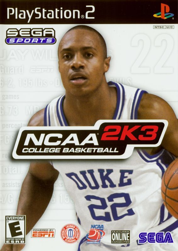 Game cover: NCAA College Basketball 2K3