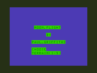 Game cover: Moon Flight