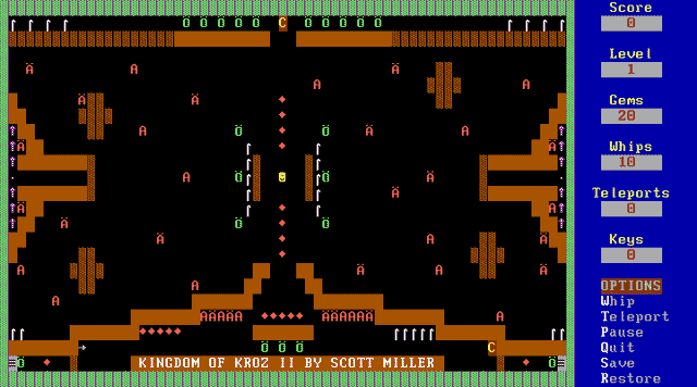Game cover: Kingdom of Kroz II