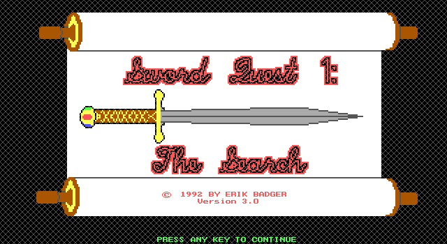 Game cover: Sword Quest 1: The Search