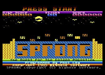 Game cover: Sprong: The Quest for the Golden Pogostick
