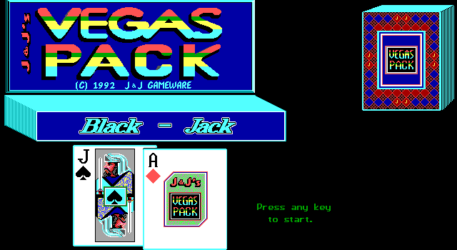 Game cover: J & J's Vegas Pack: Black-Jack