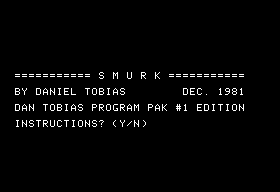 Game cover: Smurk