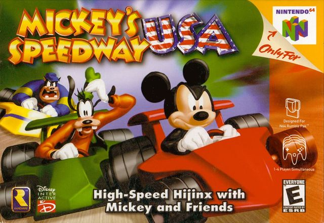 Game cover: Mickey's Speedway USA
