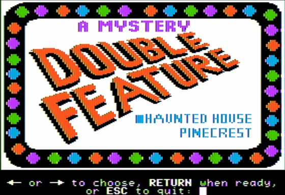 Game cover: Mystery Double Feature