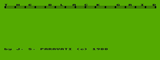 Game cover: The Black Grid