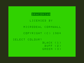 Game cover: Draconian