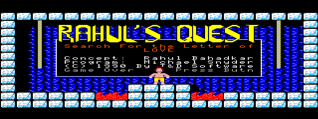 Game cover: Rahul's Quest: Search for the letter of LOVE