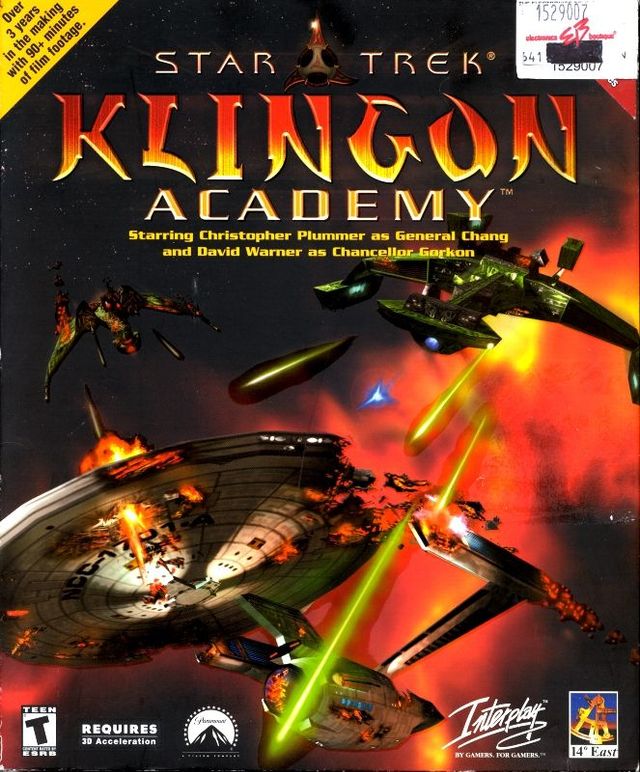 Game cover: Star Trek: Klingon Academy
