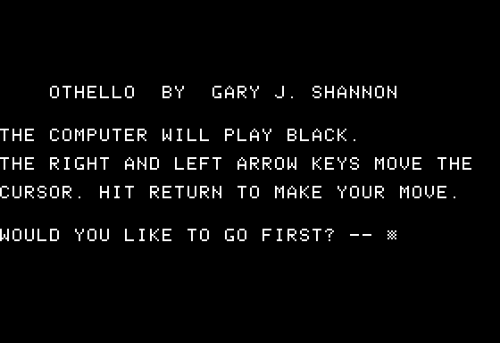 Game cover: Othello