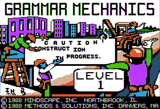 Game cover: Grammar Mechanics