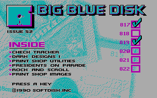 Game cover: Big Blue Disk #52