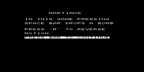 Game cover: Martians