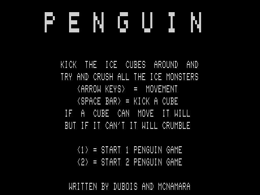 Game cover: Penguin