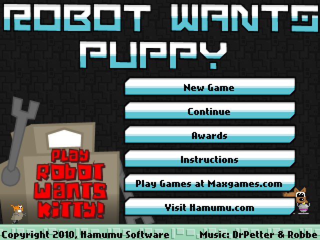 Game cover: Robot Wants Puppy