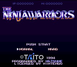 Game cover: The Ninja Warriors