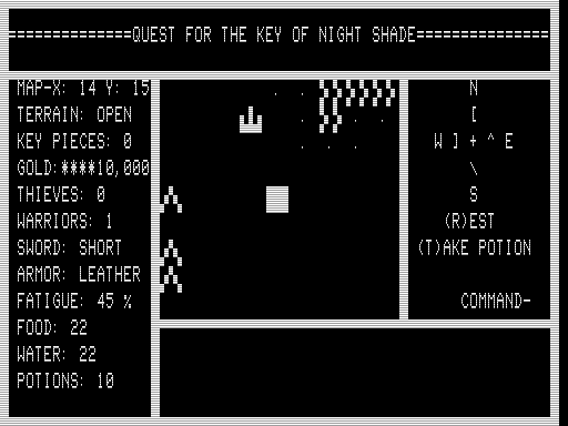 Game cover: Quest for the Key of Nightshade