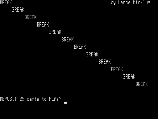 Game cover: Break