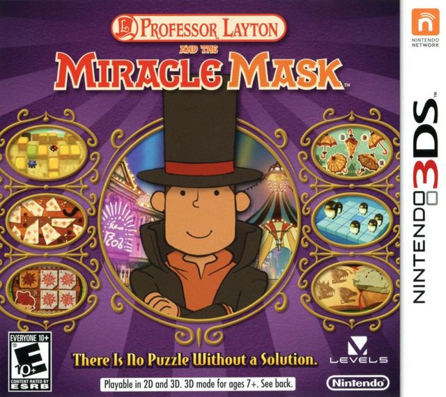 Game cover: Professor Layton and the Miracle Mask