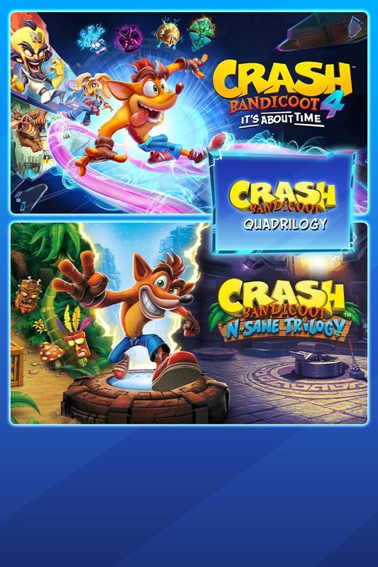 Game cover: Crash Bandicoot: Quadrilogy Bundle