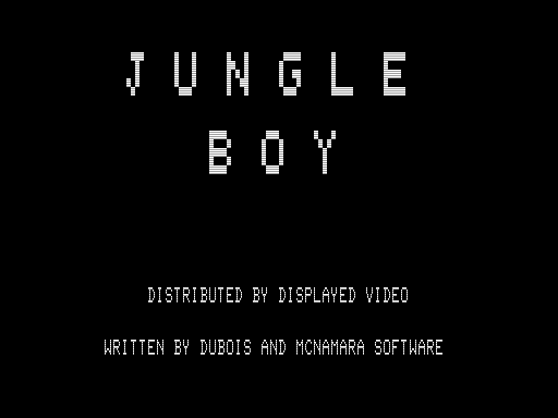 Game cover: Jungle Boy