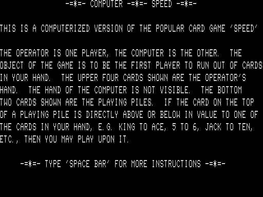 Game cover: Speed