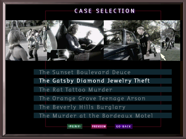 Game cover: D.A.: Pursuit of Justice - The Gatsby Diamond Jewelry Theft