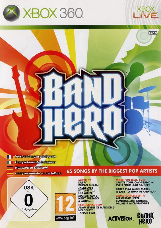 Game cover: Band Hero