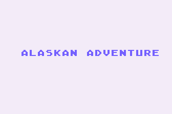 Game cover: Alaskan Adventure