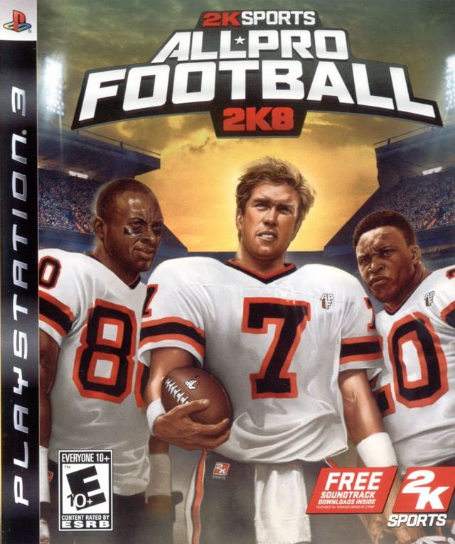 Game cover: All-Pro Football 2K8